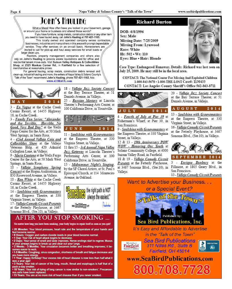 Napa Valley & Solano County Page 6