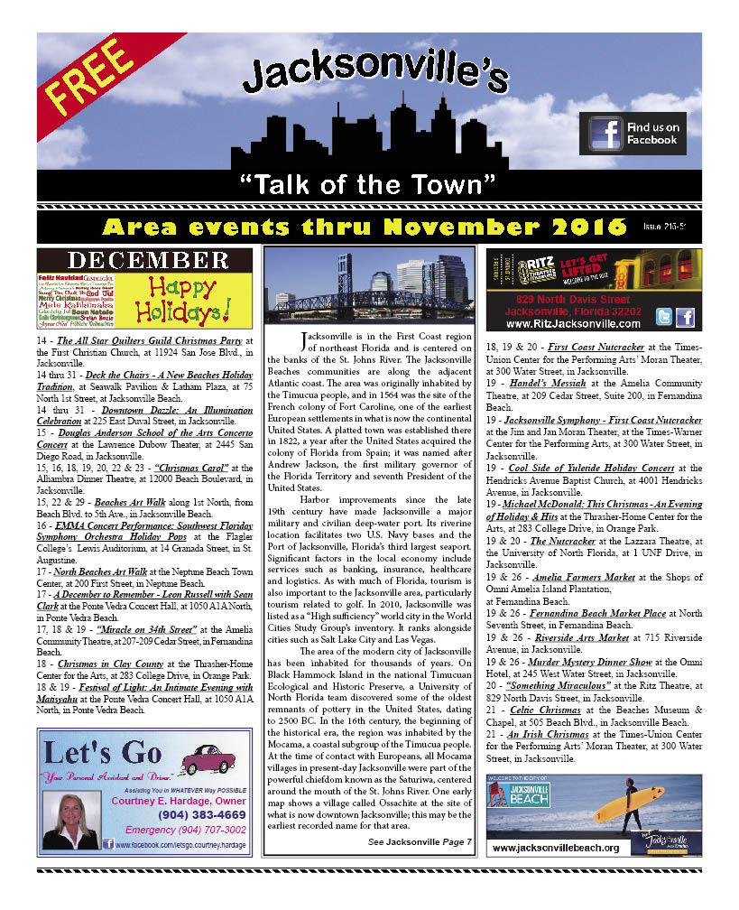 Jacksonville FL Talk of The Town page 1