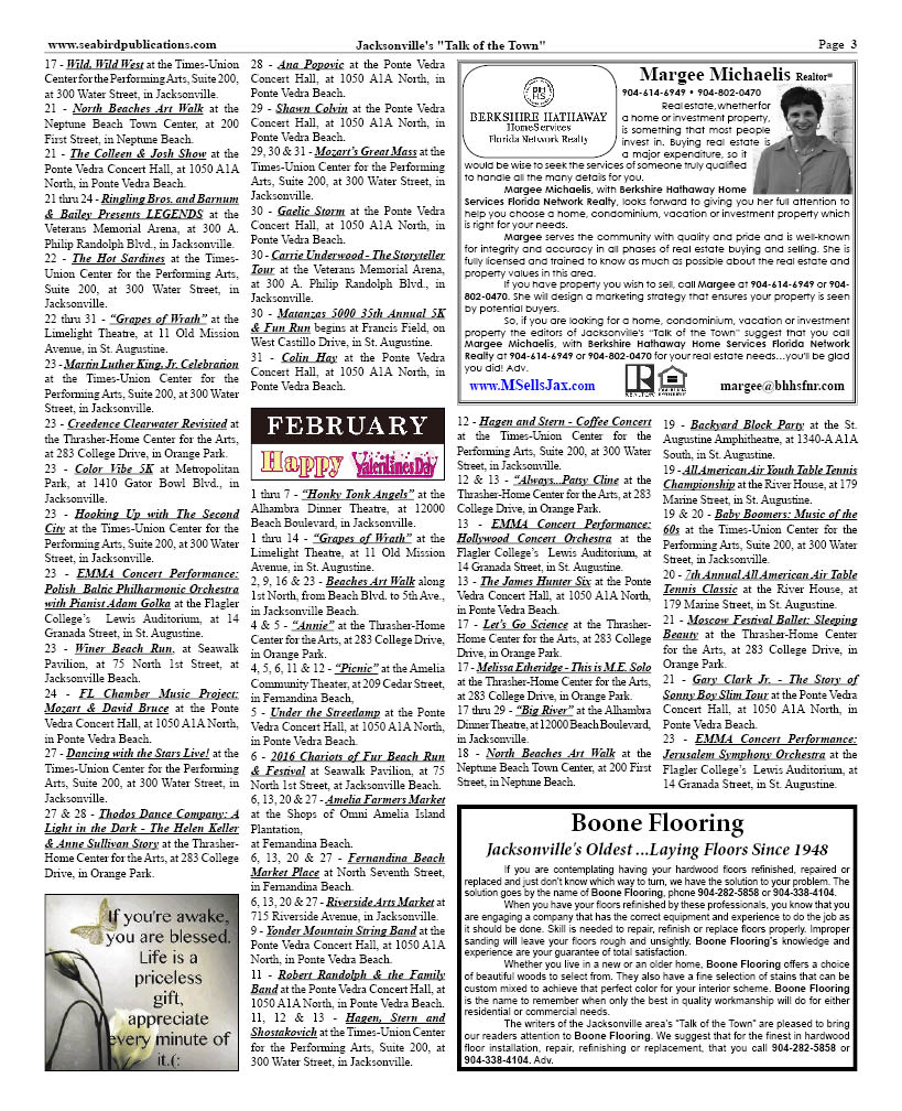 Jacksonville FL Talk of The Town page 3