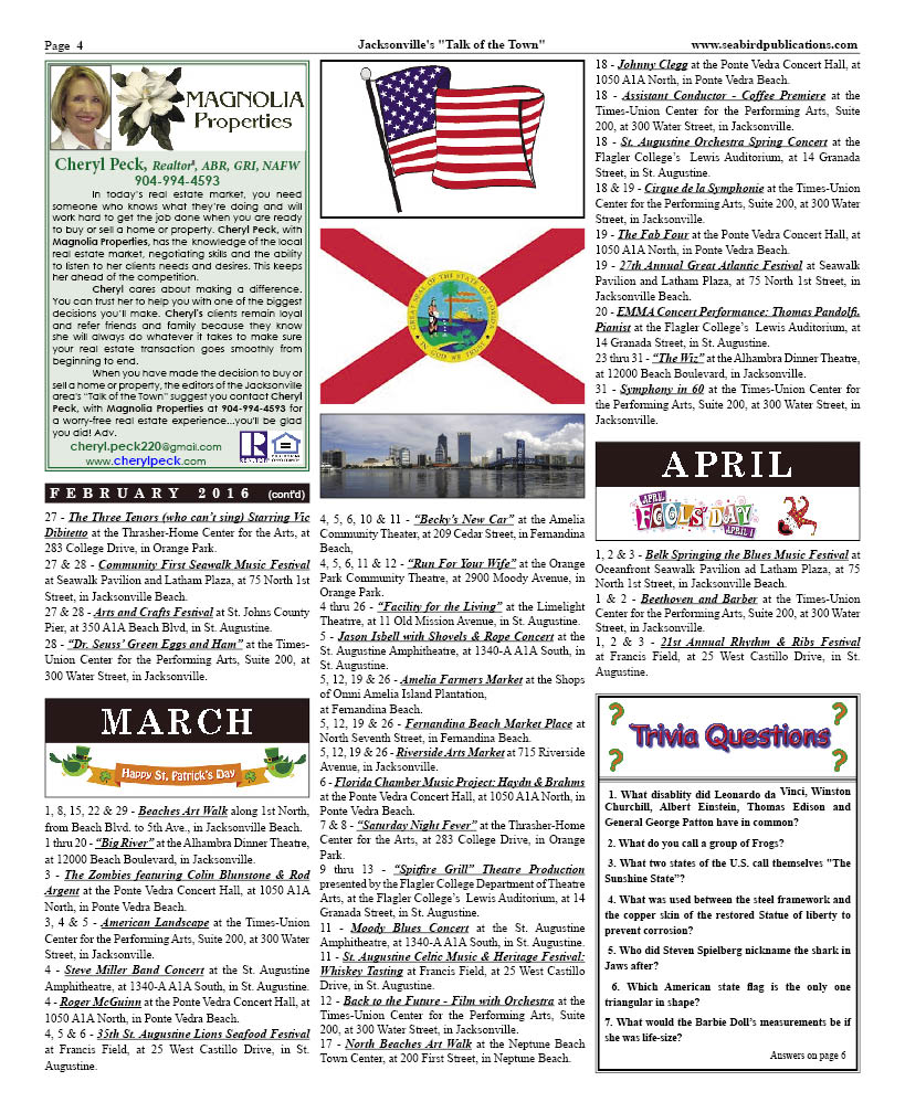 Jacksonville FL Talk of The Town page 4