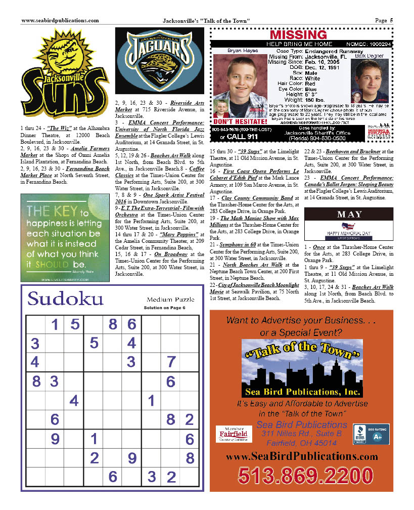 Jacksonville FL Talk of The Town page 5