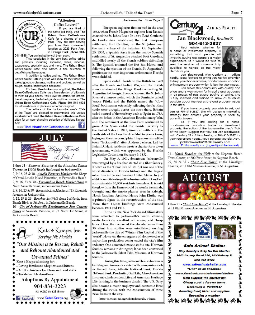 Jacksonville FL Talk of The Town page 7
