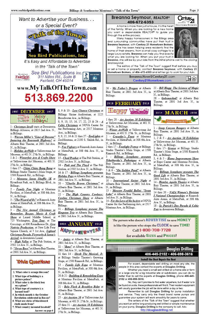 Billings Montana Talk of the Town page 3