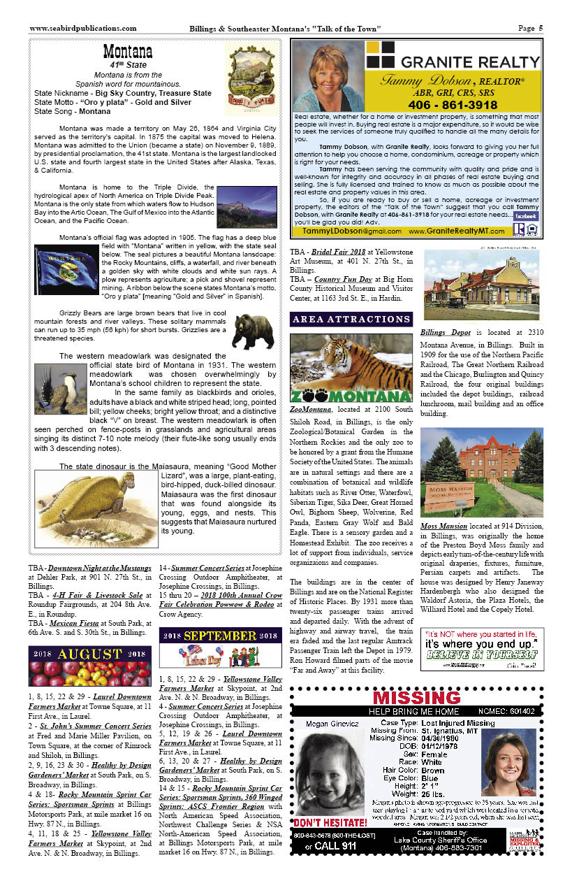 Billings Montana Talk of the Town page 5