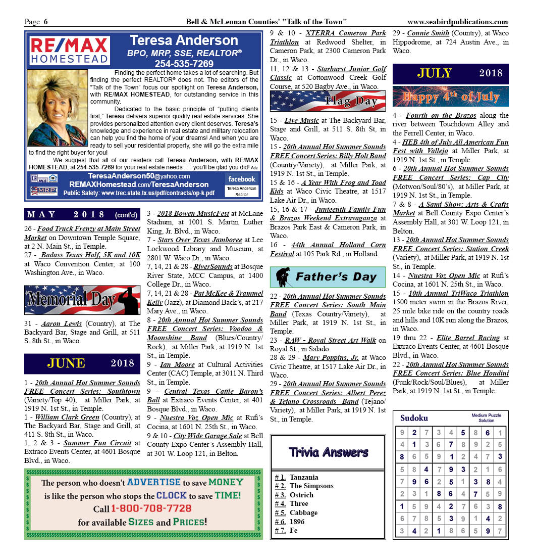 Bell & McLennan Countie's Texas Page 6