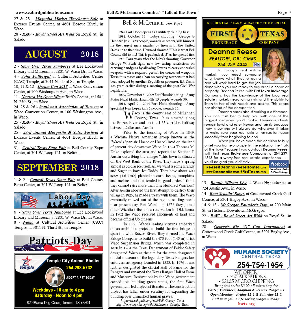 Bell & McLennan Countie's Texas Page 7