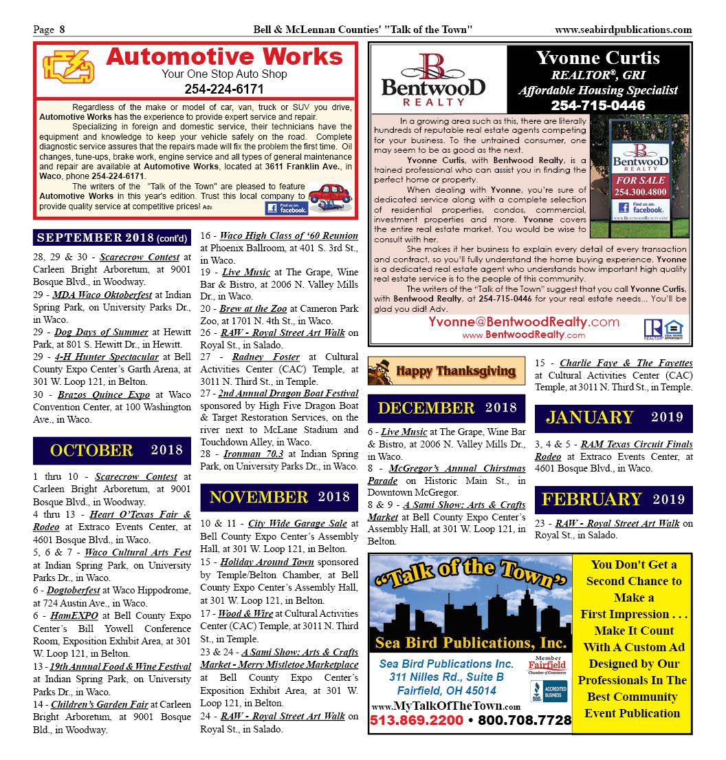 Bell & McLennan Countie's Texas Page 8