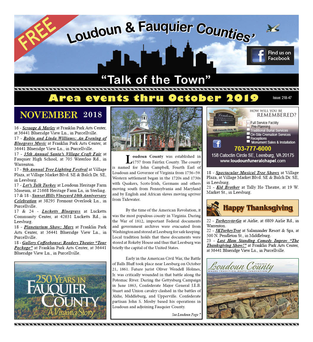 Loudoun & Faquier Counties' page 1
